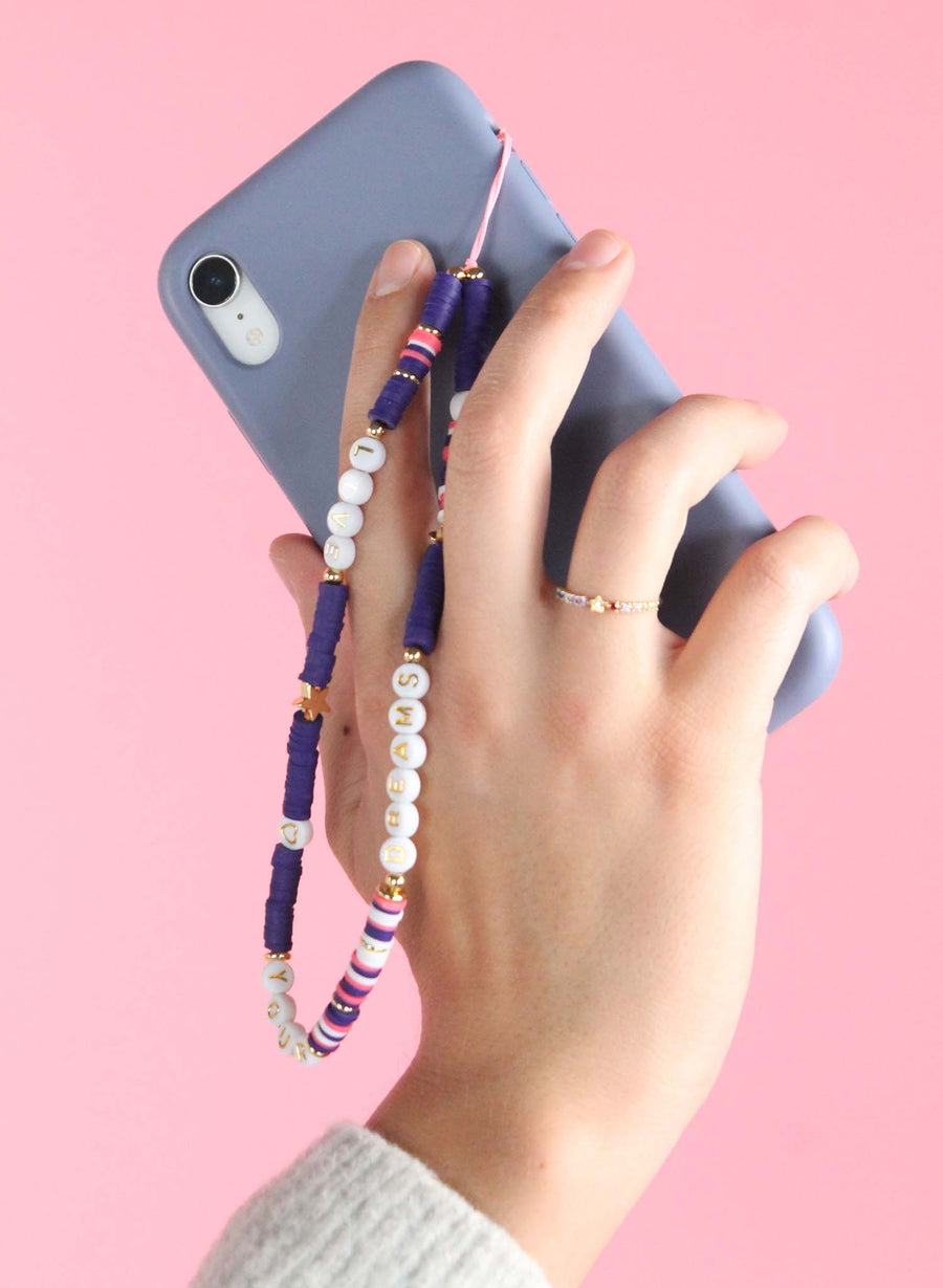 Live Your Dreams • Cell phone jewelry