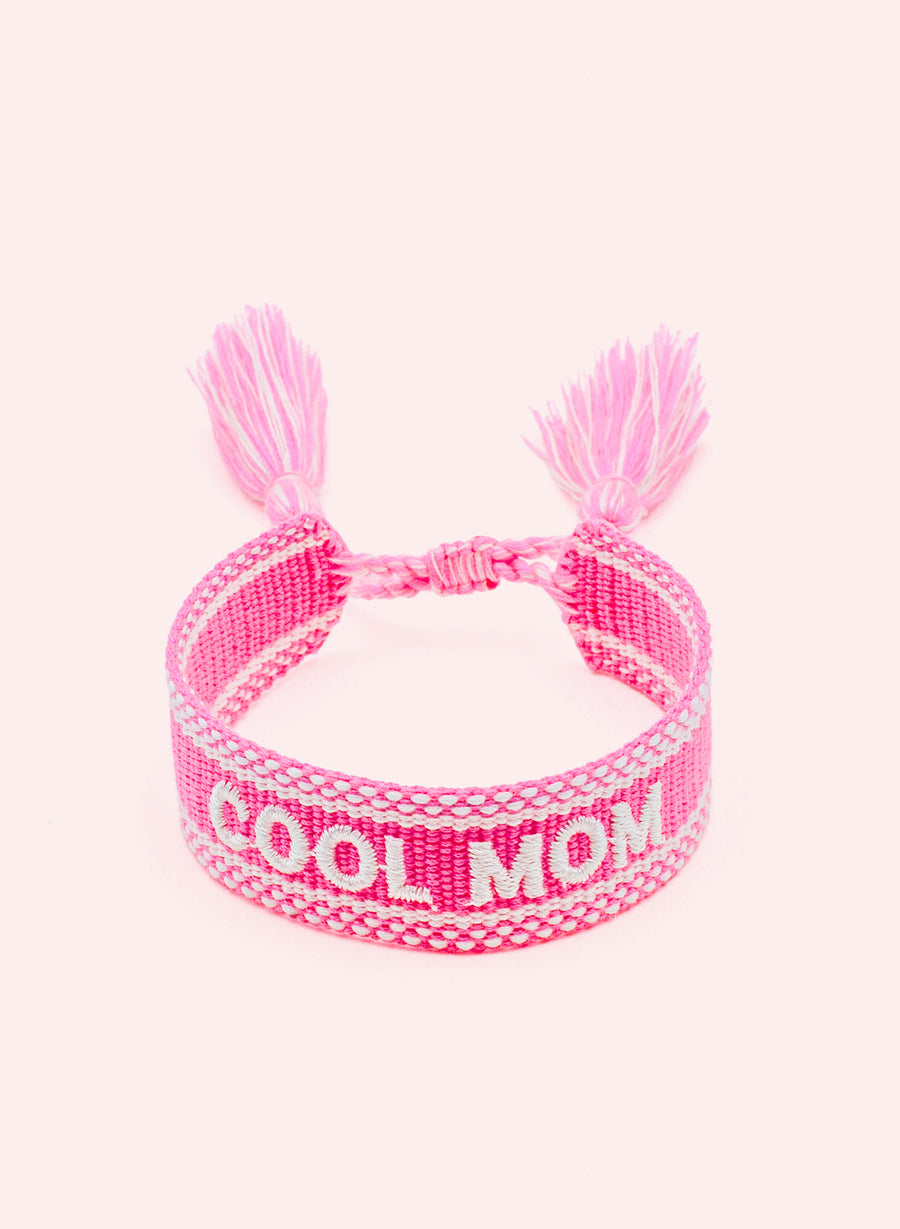 Cool Mom Bracelet • Woven Pink