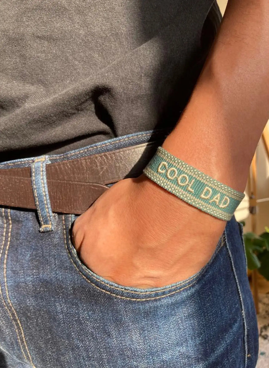 Cool Dad Bracelet • Woven Green