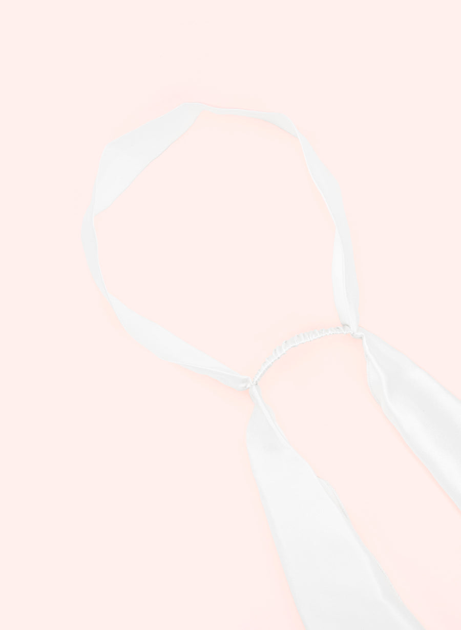 Headband • White Silk