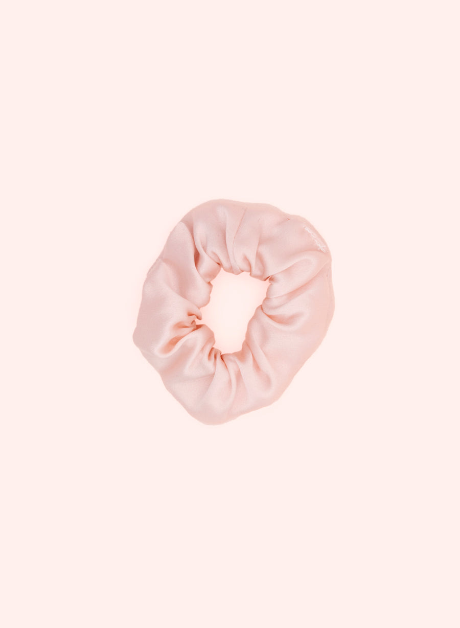 Kleine Scrunchie • Roze zijde