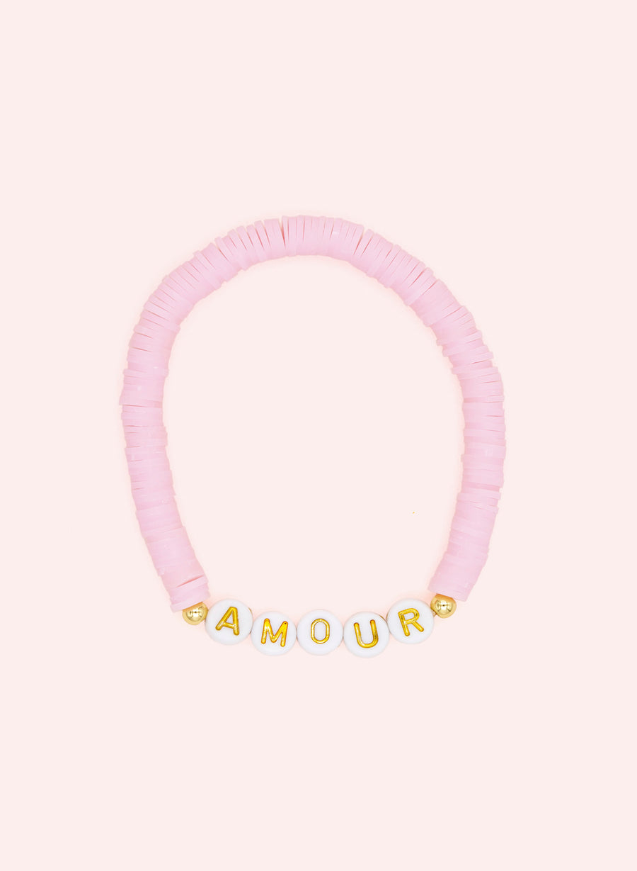 Pearl Bracelet Amour • Pink