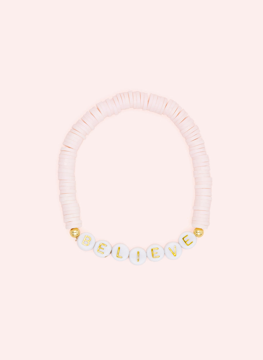 Pearl Bracelet Believe • Light Pink
