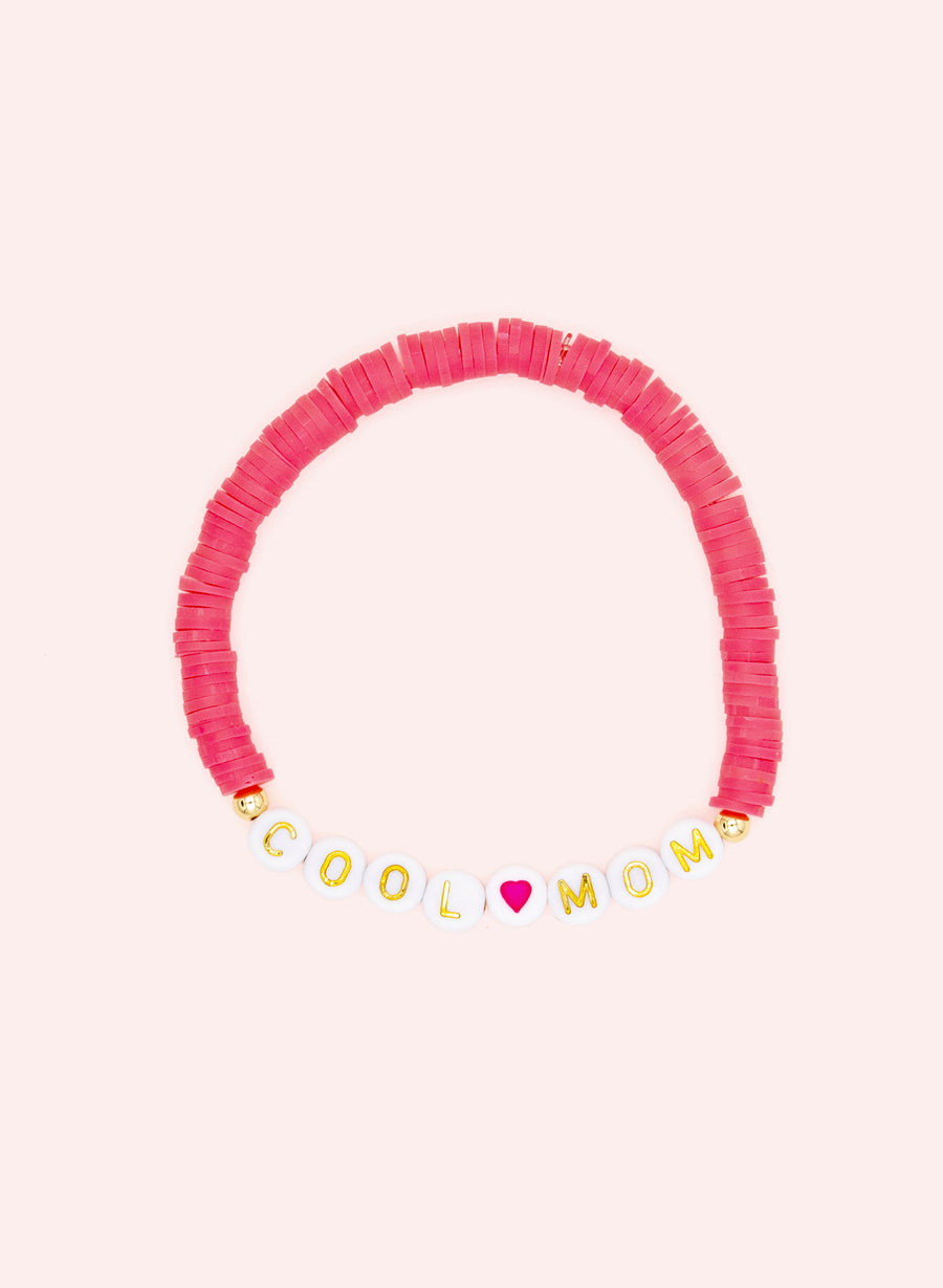 Cool Mom • Bracelet de perles Rose