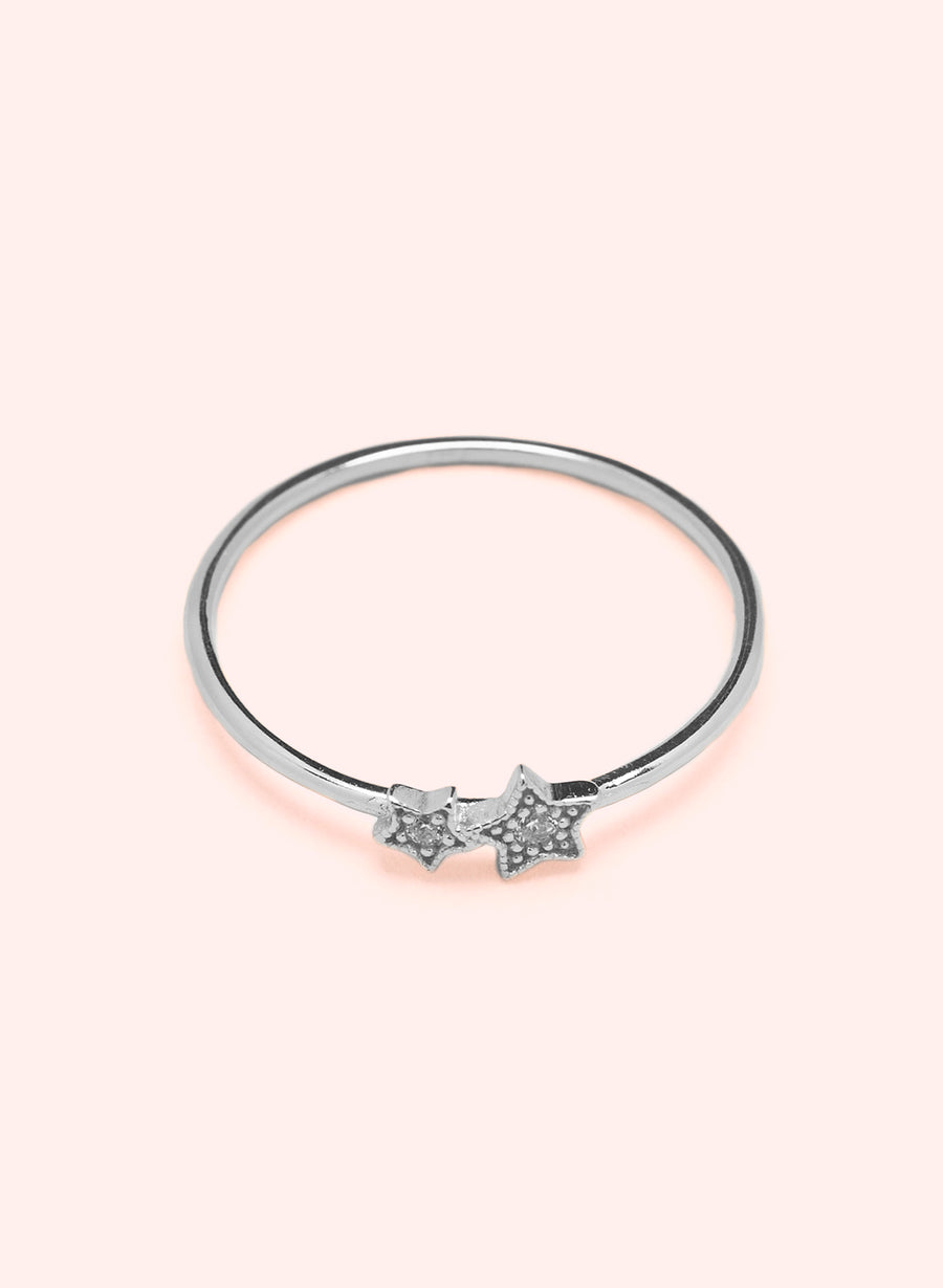 Dancing Together Ring • Silber