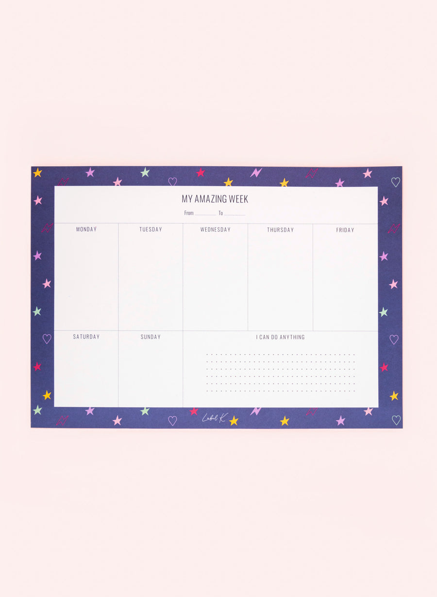 My Amazing Week • Weekly Block Planner (50 sheets)