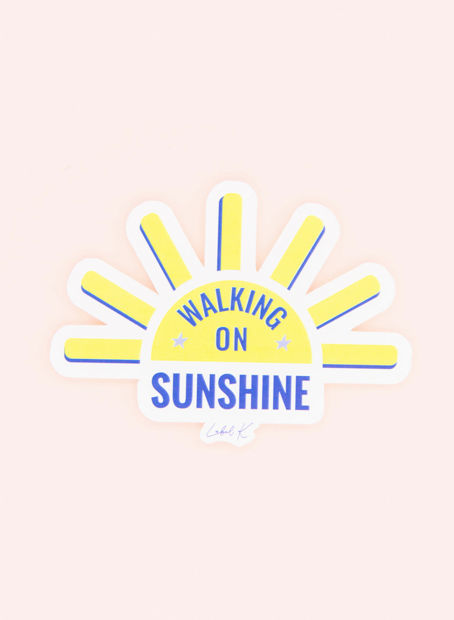 Walking on Sunshine • Adesivo