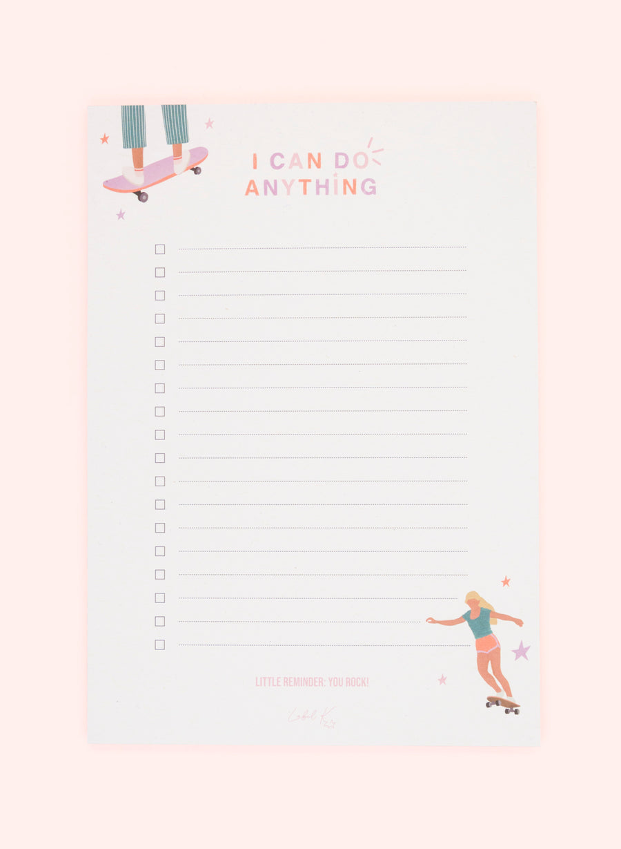 I Can Do Anything • To-Do List (50 Blätter)