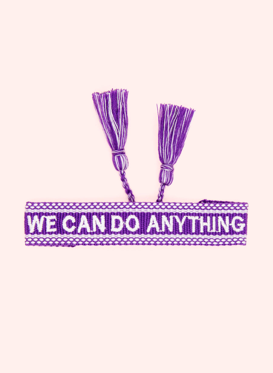 We Can Do Anything Armband • Paars