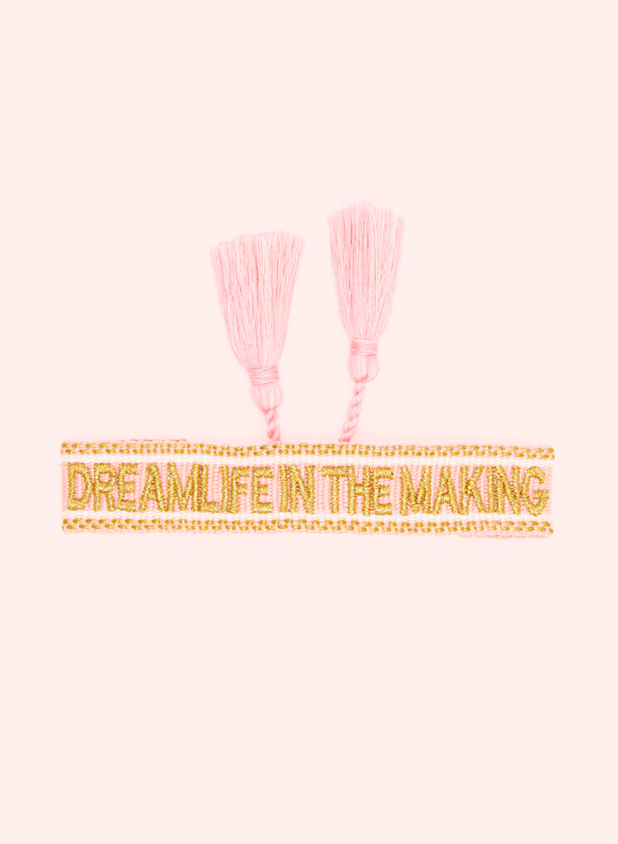 Dream Life in the Making Bracciale - Rosa e oro intrecciati