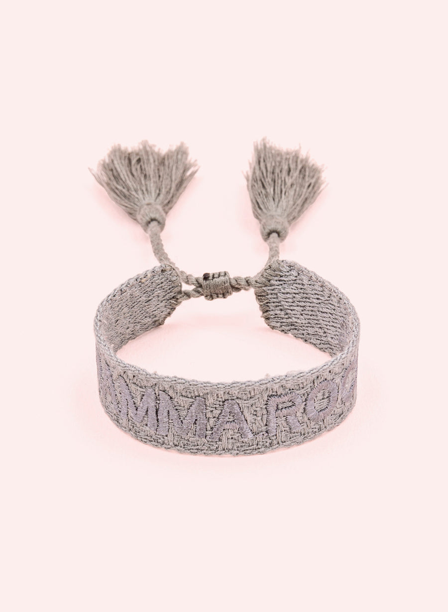 Mamma Rocks Bracelet • Woven Grey