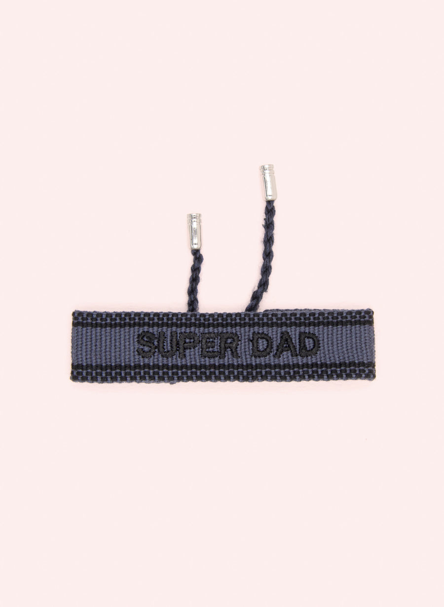 Super Dad Armband • Grau