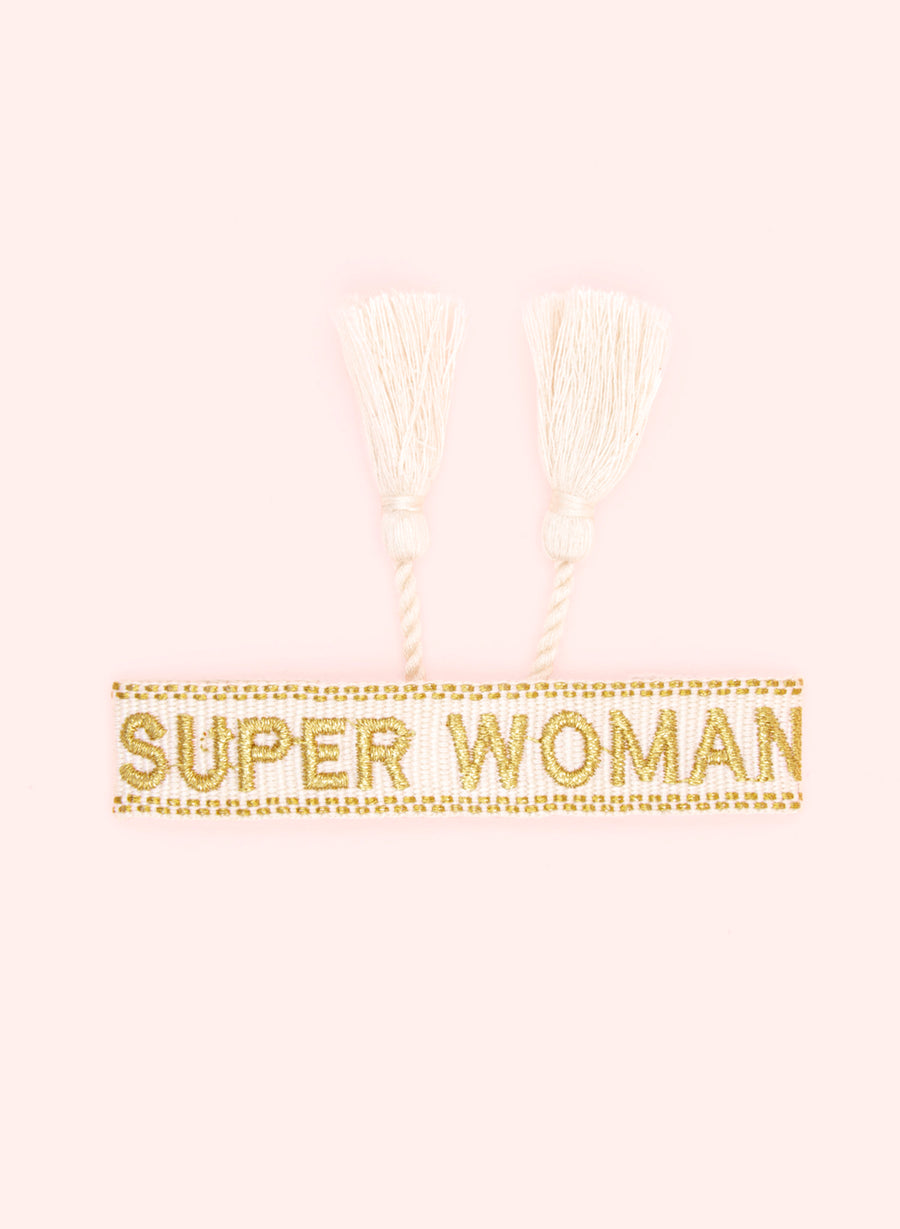 Super Woman • Bracciale Bianco e Oro