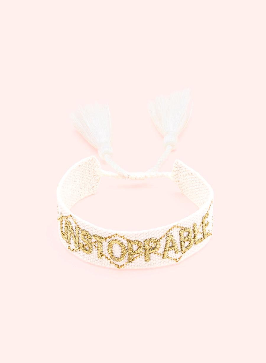 Unstoppable • Bracelet Blanc & doré